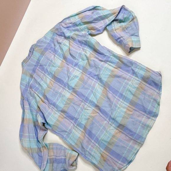 Mckenzie Tribe Long Sleeves Checkered Button Down Shirt In Multicolor Size XL - Picture 3 of 5